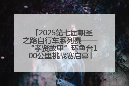 2025第七届朝圣之路自行车系列赛——“孝贤故里”环鱼台100公里挑战赛启幕